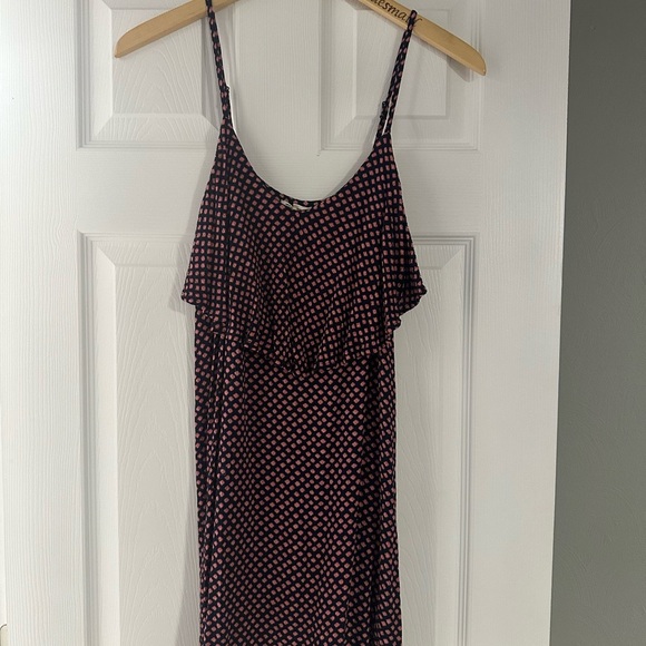 Billabong Blue and White Ruffled Mini Dress - Picture 1 of 2